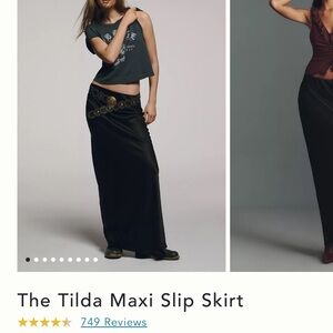 Anthropologie Black Maxi Skirt